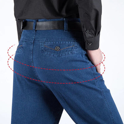👖Men's High-Waisted Straight Jeans