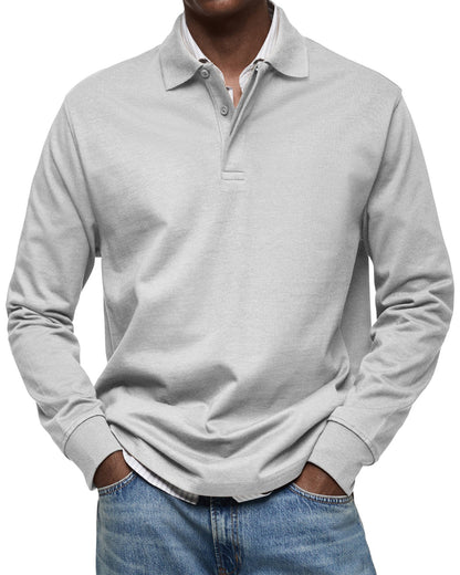 ZOUA | LUXURY LONG-SLEEVED POLO SHIRT