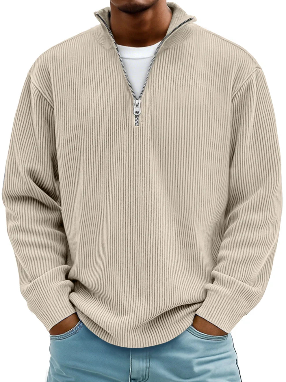 Diego | Modern Half-Zip Knit Sweater