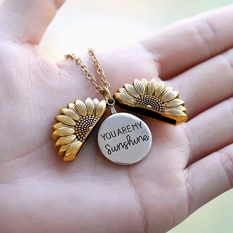 "You Are My Sunshine" Stainless Steel Necklace