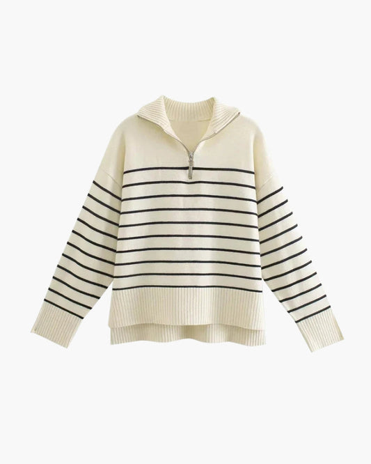 Ascot Chic Knit Sweater