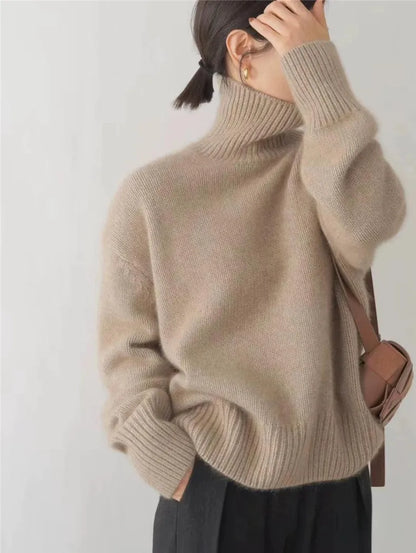 MONIKA | High Collar Cashmere Jumper