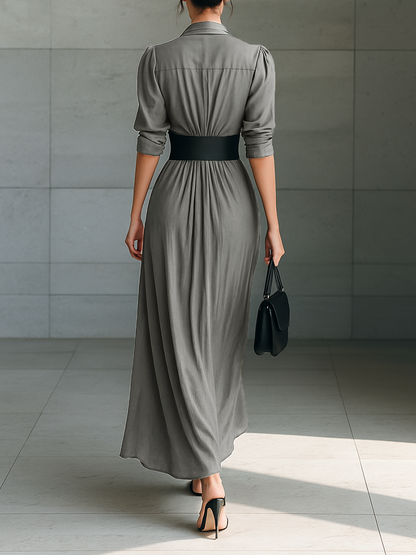 Zahara | Long Pleated Dress