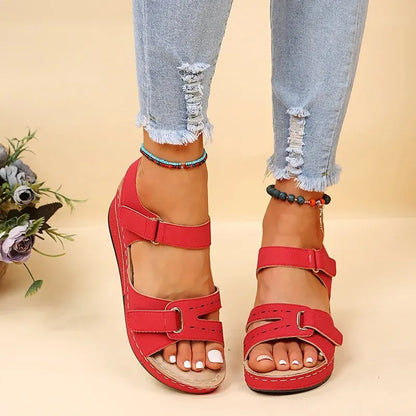 Sandales compensées d'été pour femmes 2023 nouvelle mode chaussures de plage antidérapantes femme légère plate-forme décontractée Sandalias Mujer grande taille 