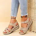 Sandales compensées d'été pour femmes 2023 nouvelle mode chaussures de plage antidérapantes femme légère plate-forme décontractée Sandalias Mujer grande taille 