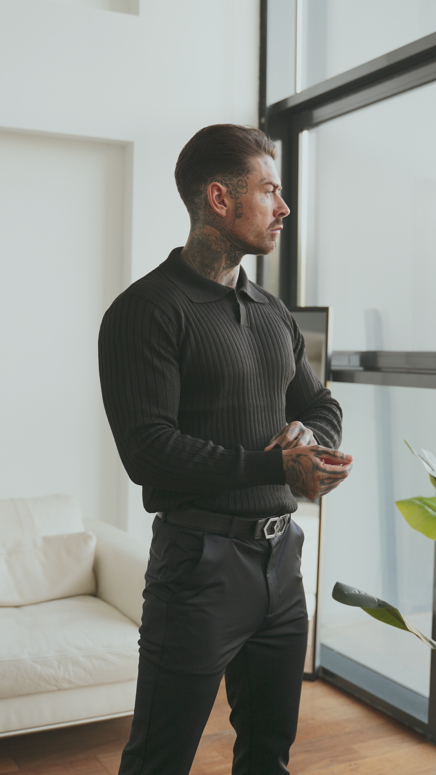 Monza: Muscle Fit Knit Sweater