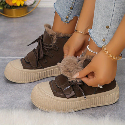 Nora | Plush-Lined Mid-Top Winter Boots