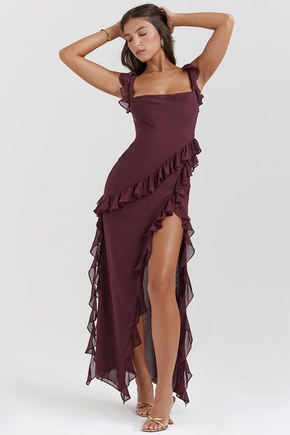 Arielle – Maxikleid mit Rüschen
