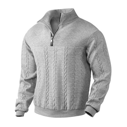 Marco | Jacquard Quarter-Zip Knit Sweater