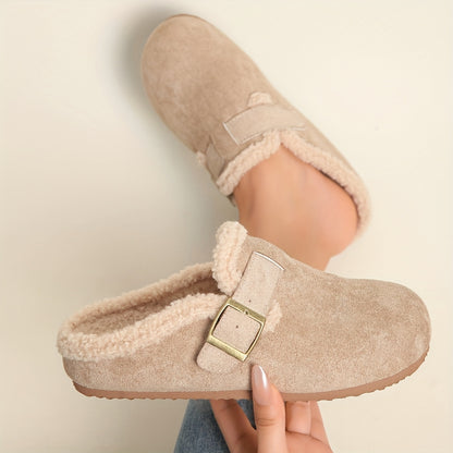 Luna | Plush-Lined Platform Mules