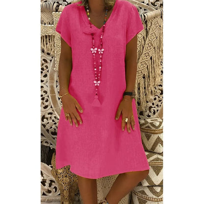 🌿100% Linen Summer Classic Dress