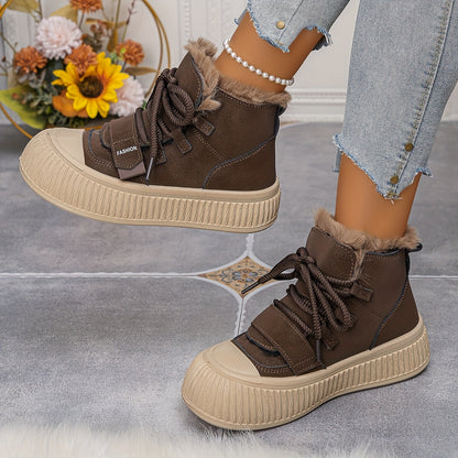 Nora | Plush-Lined Mid-Top Winter Boots