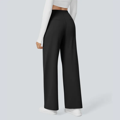 Alba | High-Waisted Straight-Leg Trousers