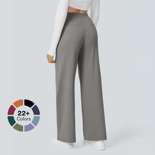 Alba | High-Waisted Straight-Leg Trousers