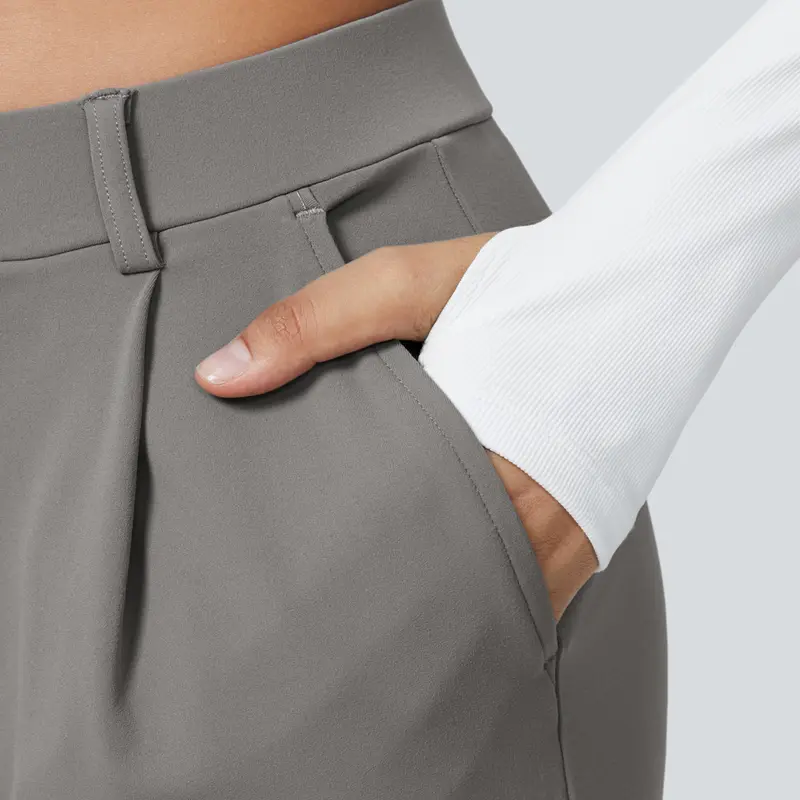 Alba | High-Waisted Straight-Leg Trousers