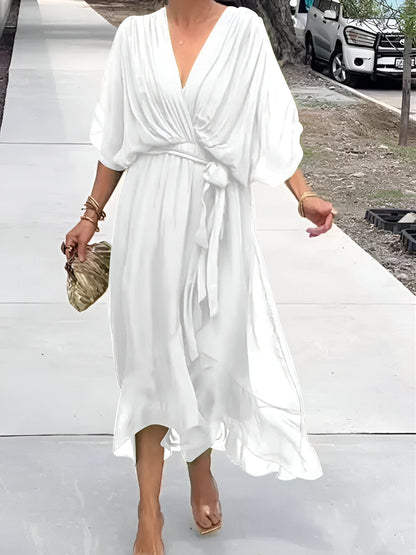 Monica - V-Neck Chiffon Dress