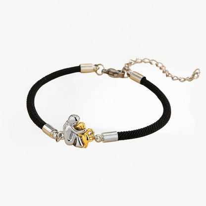 Katy™ | Cord bracelet with dog icon