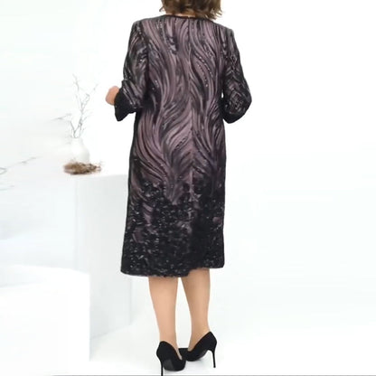 Women's A-Line Sequined Evening Dress