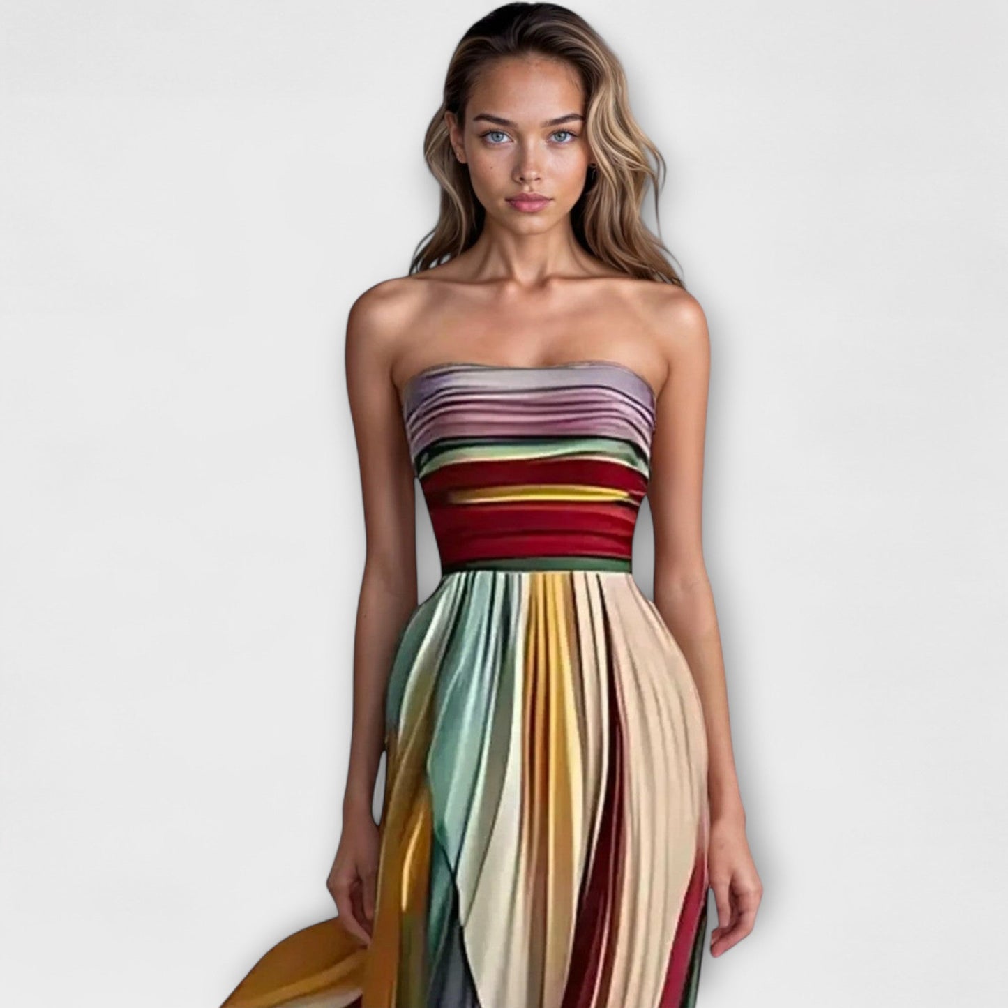 Multicolor Summer Ladies Dress