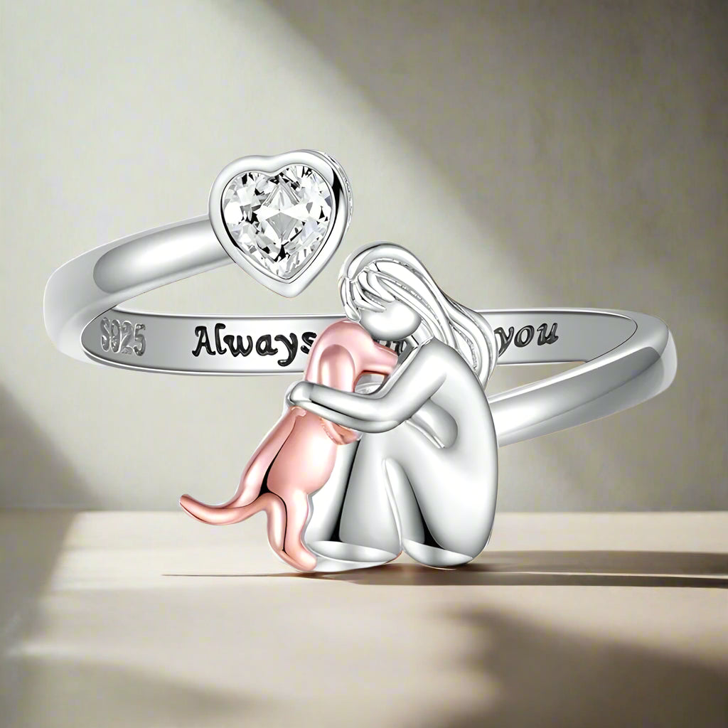 Anne™ | Dog Icon Ring (Pink)