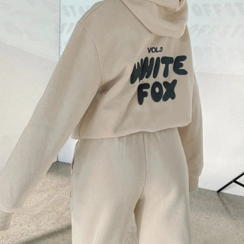White Fox Hoodie w/ FREE Sweat Pants – Zoua